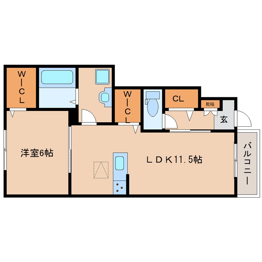 間取図 和歌山線/五条駅 徒歩9分 1階 築5年