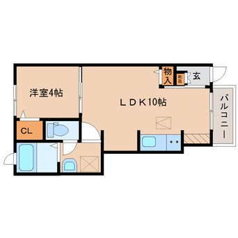 間取図 近鉄南大阪線/高田市駅 徒歩16分 1階 築4年