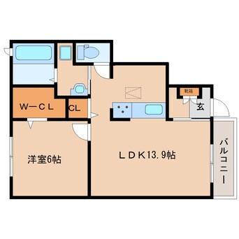 間取図 和歌山線/北宇智駅 徒歩7分 1階 築4年