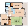 近鉄大阪線（近畿）/大和高田駅 徒歩4分 6階 築38年 3DKの間取り