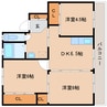 和歌山線/御所駅 バス:10分:停歩13分 1階 築30年 3DKの間取り