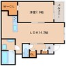 近鉄南大阪線/高田市駅 徒歩20分 1階 築3年 1LDKの間取り