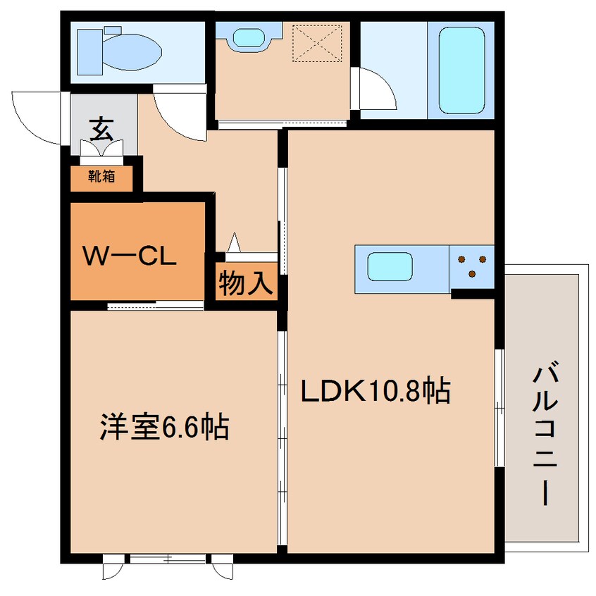 間取図 近鉄南大阪線/高田市駅 徒歩4分 2階 築2年