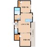 近鉄南大阪線/高田市駅 徒歩4分 2階 築3年 2LDKの間取り
