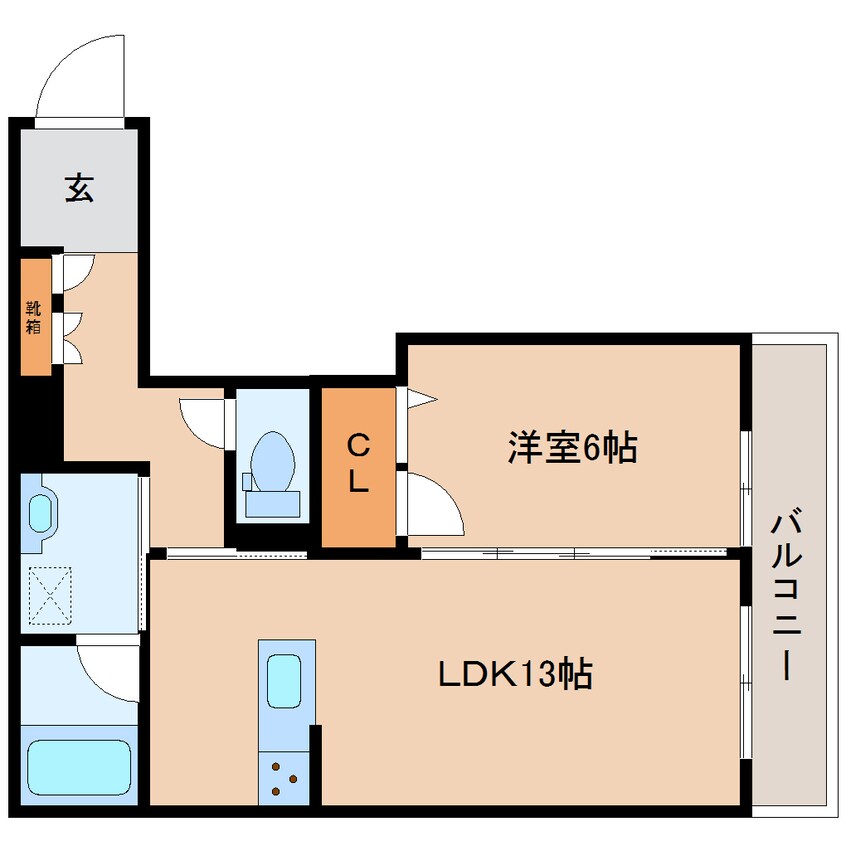 間取図 近鉄大阪線（近畿）/大和高田駅 徒歩10分 1階 築1年