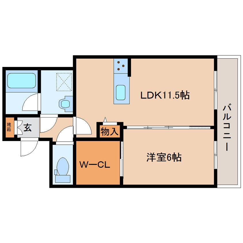 間取図 近鉄大阪線（近畿）/大和高田駅 徒歩10分 4階 築3年