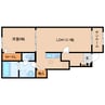 近鉄南大阪線/尺土駅 徒歩6分 1階 築浅 1LDKの間取り
