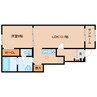 近鉄南大阪線/尺土駅 徒歩6分 1階 築浅 1LDKの間取り