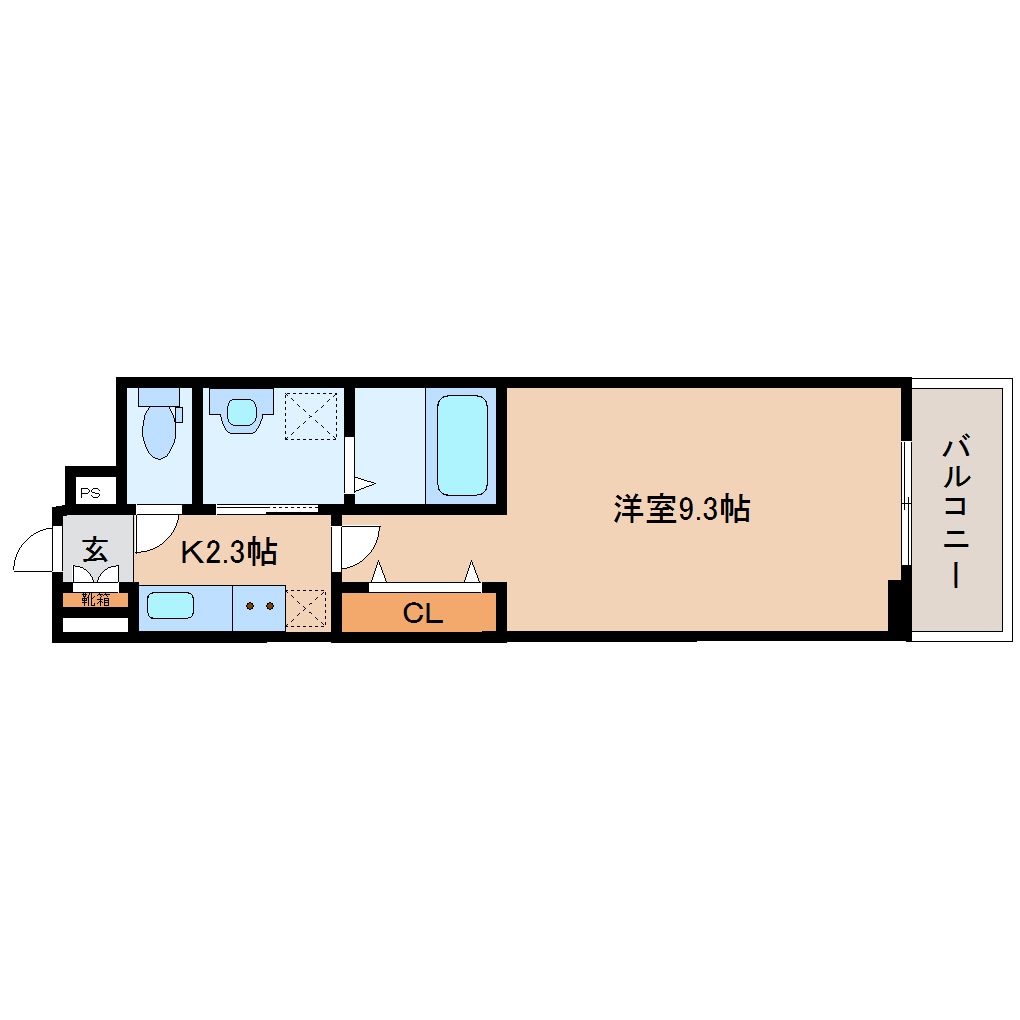 間取り図 近鉄南大阪線/高田市駅 徒歩6分 2階 築2年