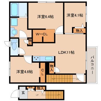 間取図 和歌山線/五条駅 徒歩11分 2階 1年未満