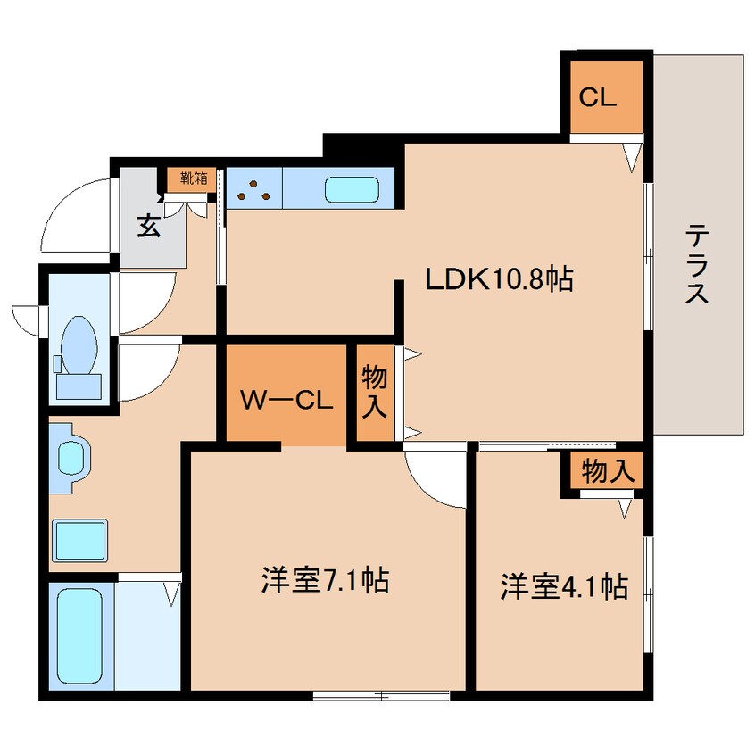 間取図 和歌山線/五条駅 徒歩11分 1階 1年未満