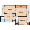 近鉄御所線/近鉄御所駅 徒歩16分 3階 築51年 3Kの間取り