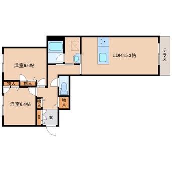 間取図 近鉄南大阪線/高田市駅 徒歩5分 1階 建築中