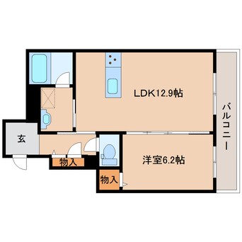 間取図 近鉄南大阪線/高田市駅 徒歩5分 3階 建築中