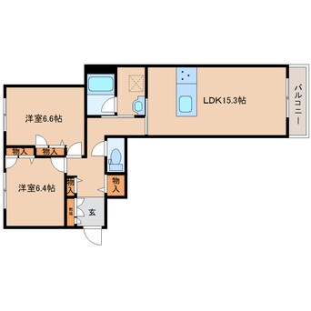 間取図 近鉄南大阪線/高田市駅 徒歩5分 2階 建築中