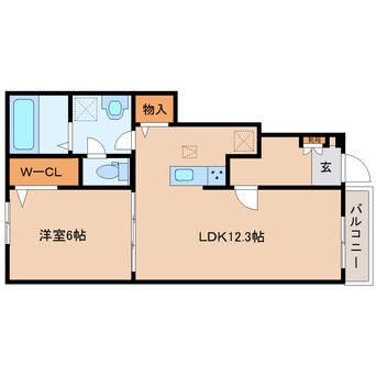 間取図 近鉄南大阪線/高田市駅 徒歩15分 1階 1年未満