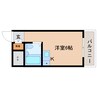 近鉄南大阪線/高田市駅 徒歩6分 2階 築38年 1Rの間取り