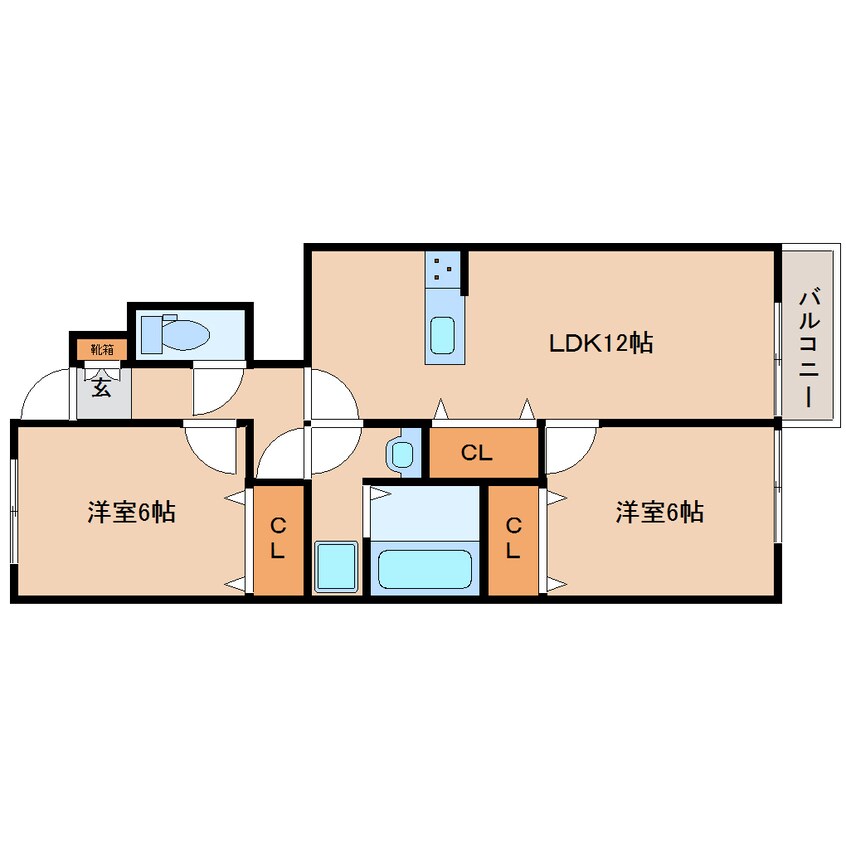 間取図 近鉄大阪線（近畿）/大和高田駅 徒歩13分 1階 1年未満