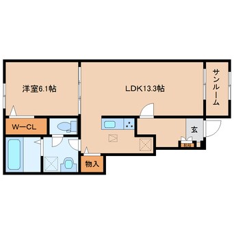 間取図 近鉄御所線/近鉄御所駅 徒歩8分 1階 建築中