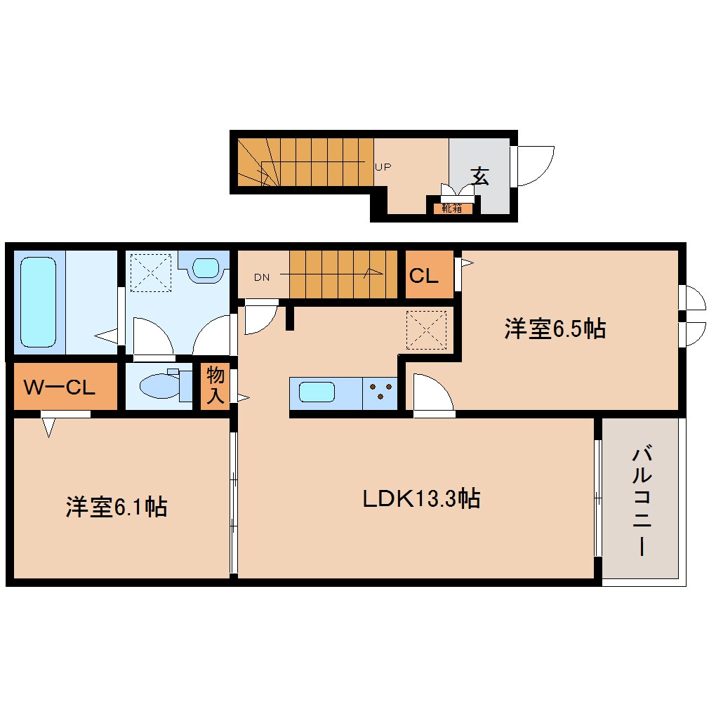 間取り図 近鉄御所線/近鉄御所駅 徒歩8分 2階 建築中