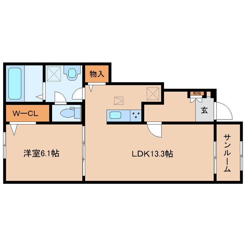 間取図 近鉄御所線/近鉄御所駅 徒歩8分 1階 建築中