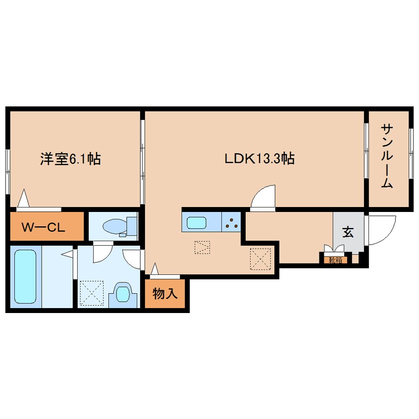 間取図 近鉄御所線/近鉄御所駅 徒歩8分 1階 建築中