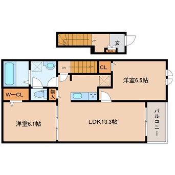 間取図 近鉄御所線/近鉄御所駅 徒歩8分 2階 建築中