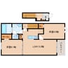 和歌山線/北宇智駅 徒歩3分 2階 築浅 2LDKの間取り