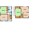 近鉄大阪線（近畿）/築山駅 徒歩8分 1-2階 築37年 4DKの間取り