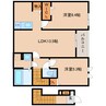 近鉄南大阪線/高田市駅 徒歩15分 2階 建築中 2LDKの間取り