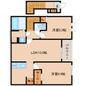 近鉄南大阪線/高田市駅 徒歩15分 2階 建築中 2LDKの間取り