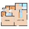 近鉄南大阪線/高田市駅 徒歩7分 1階 1年未満 1LDKの間取り