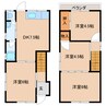 近鉄大阪線（近畿）/大和高田駅 徒歩11分 1-2階 築40年 4DKの間取り