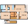 近鉄南大阪線/尺土駅 徒歩14分 2階 建築中 2LDKの間取り