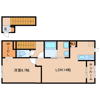 間取図 近鉄大阪線（近畿）/築山駅 徒歩5分 2階 建築中
