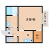 近鉄大阪線（近畿）/大和八木駅 徒歩5分 2階 築24年 1Kの間取り