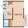近鉄大阪線（近畿）/大和八木駅 徒歩10分 2階 築38年 1DKの間取り