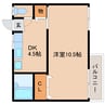 近鉄大阪線（近畿）/大和八木駅 徒歩10分 2階 築38年 1DKの間取り