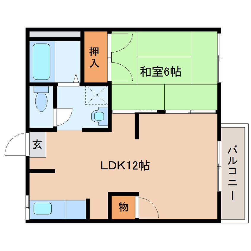 間取図 近鉄南大阪線/橿原神宮前駅 徒歩5分 1階 築35年