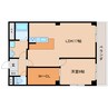 近鉄橿原線/田原本駅 徒歩3分 2階 築29年 1LDKの間取り