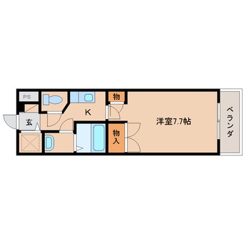 間取図 近鉄大阪線（近畿）/大和八木駅 徒歩7分 1階 築24年