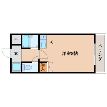 間取図 近鉄大阪線（近畿）/大和八木駅 徒歩10分 4階 築28年