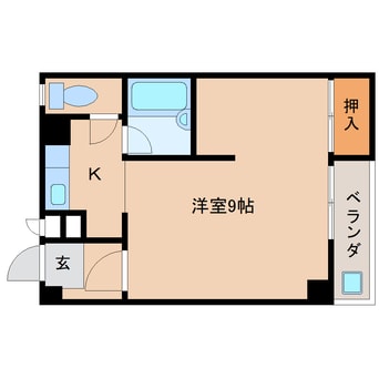 間取図 近鉄大阪線（近畿）/大和八木駅 徒歩20分 3階 築38年