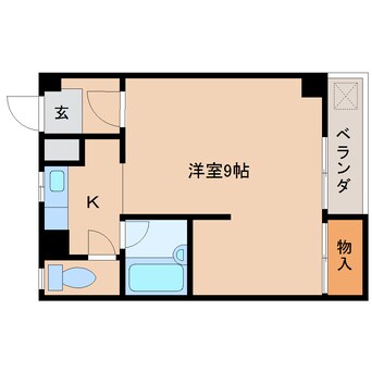 間取図 近鉄大阪線（近畿）/大和八木駅 徒歩20分 4階 築38年