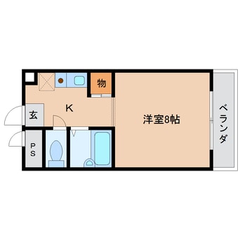 間取図 近鉄南大阪線/岡寺駅 徒歩2分 3階 築28年