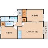 近鉄橿原線/八木西口駅 徒歩17分 2階 築24年 2LDKの間取り
