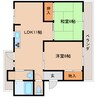 近鉄大阪線（近畿）/大和八木駅 徒歩10分 2階 築40年 2LDKの間取り