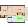近鉄橿原線/新ノ口駅 徒歩10分 2階 築32年 3DKの間取り
