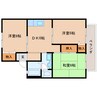 近鉄橿原線/新ノ口駅 徒歩10分 2階 築32年 3DKの間取り