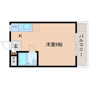間取図 近鉄大阪線（近畿）/真菅駅 徒歩8分 4階 築37年